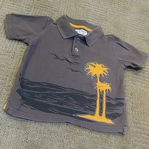 Old Navy palm tree polo shirt 18-24mos